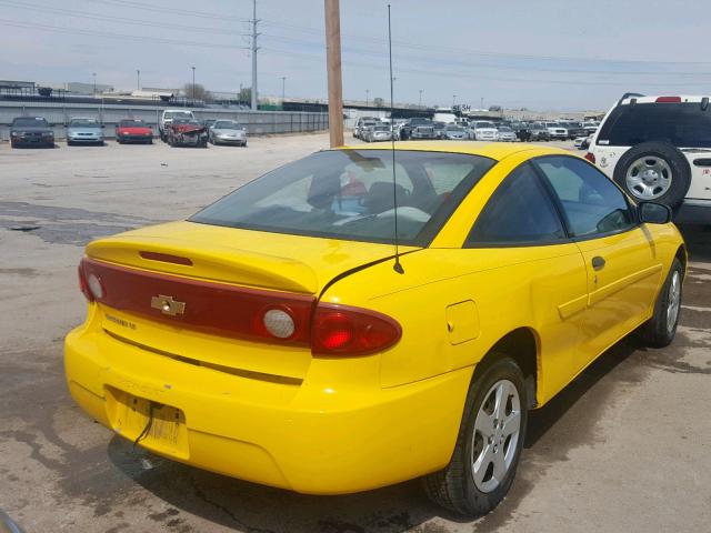 1G1JF12F747202057 - 2004 CHEVROLET CAVALIER L YELLOW photo 4