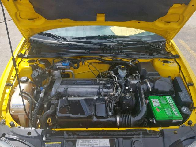 1G1JF12F747202057 - 2004 CHEVROLET CAVALIER L YELLOW photo 7