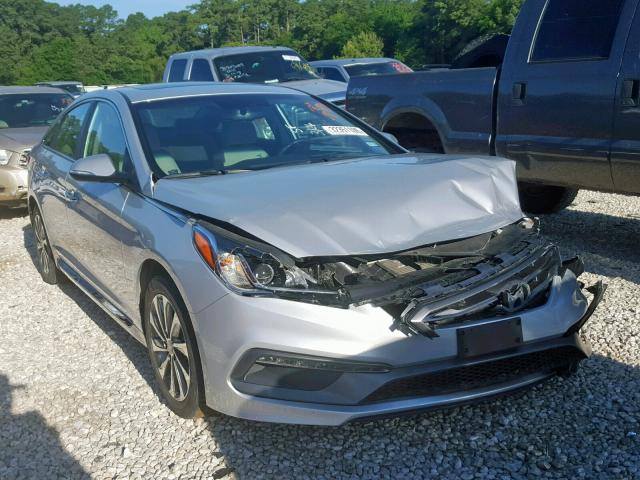 5NPE34AF9HH472204 - 2017 HYUNDAI SONATA SPO SILVER photo 1