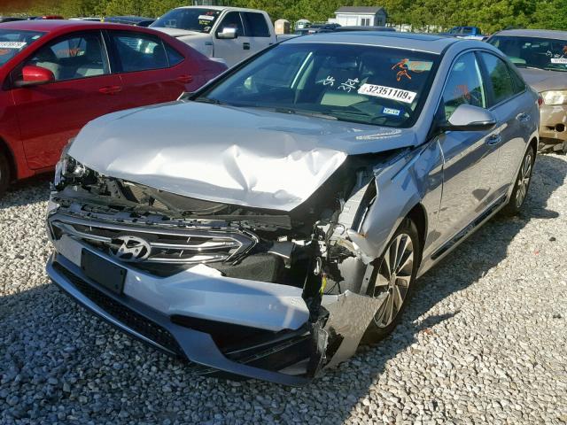 5NPE34AF9HH472204 - 2017 HYUNDAI SONATA SPO SILVER photo 2