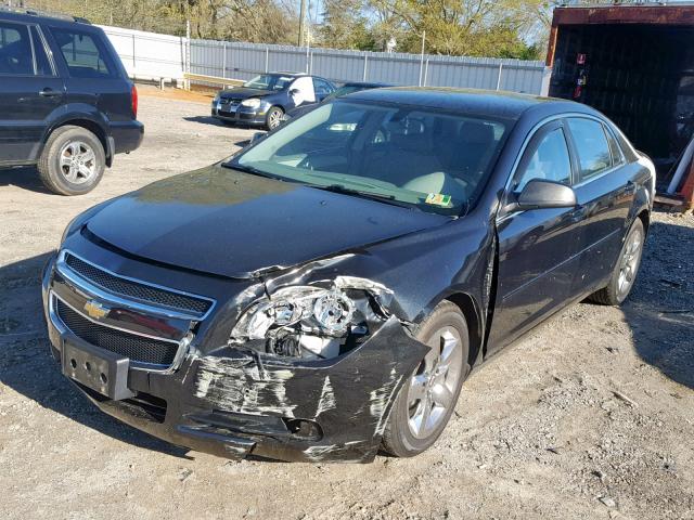 1G1ZB5E03CF153750 - 2012 CHEVROLET MALIBU LS BLACK photo 2