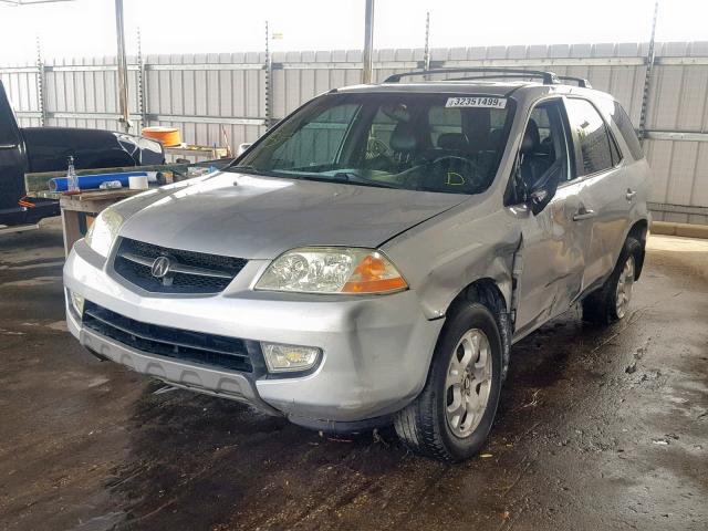 2HNYD18602H502568 - 2002 ACURA MDX TOURIN SILVER photo 2