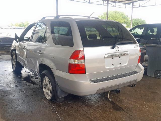 2HNYD18602H502568 - 2002 ACURA MDX TOURIN SILVER photo 3