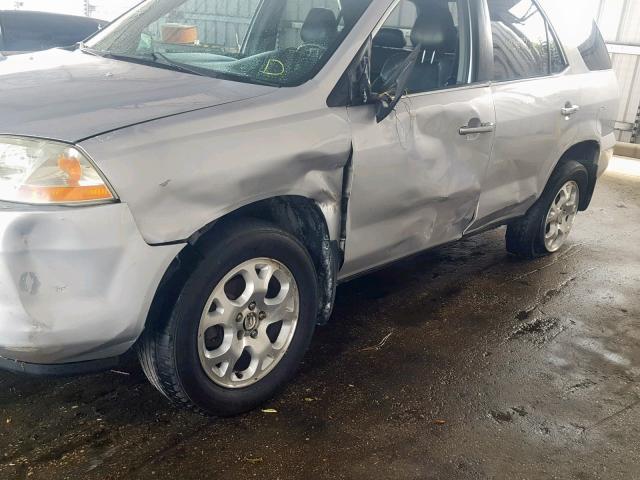 2HNYD18602H502568 - 2002 ACURA MDX TOURIN SILVER photo 9