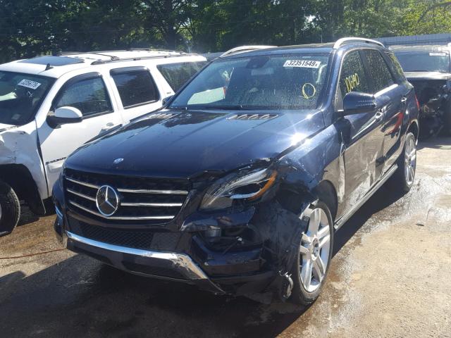 4JGDA2EB7DA212152 - 2013 MERCEDES-BENZ ML 350 BLUE photo 2