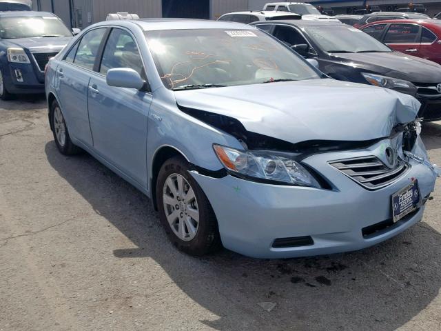 4T1BB46K99U088230 - 2009 TOYOTA CAMRY HYBR BLUE photo 1