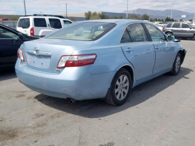 4T1BB46K99U088230 - 2009 TOYOTA CAMRY HYBR BLUE photo 4