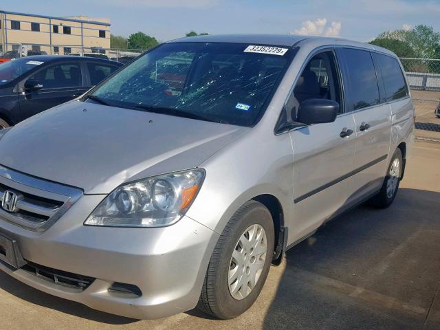 5FNRL38247B133183 - 2007 HONDA ODYSSEY LX BLACK photo 2