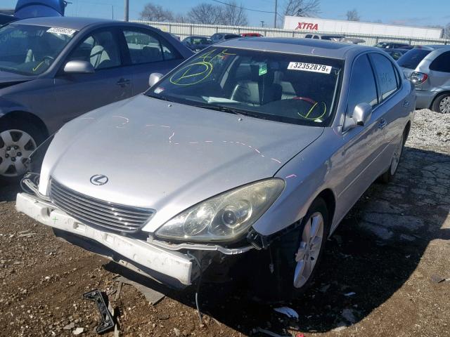 JTHBA30G665168319 - 2006 LEXUS ES 330 SILVER photo 2