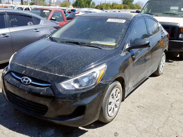 KMHCT4AE8GU017911 - 2016 HYUNDAI ACCENT SE BLACK photo 2