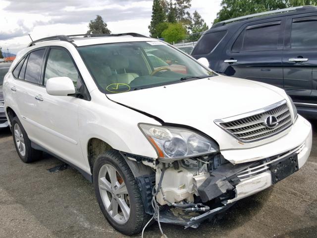 JTJGW31U082007060 - 2008 LEXUS RX 400H WHITE photo 1