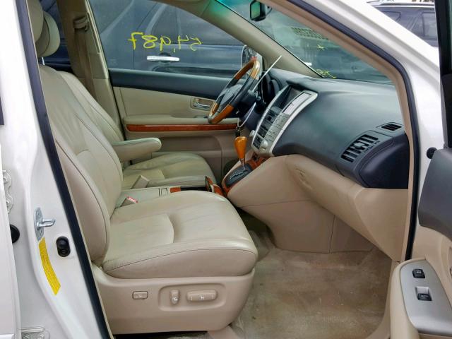 JTJGW31U082007060 - 2008 LEXUS RX 400H WHITE photo 5