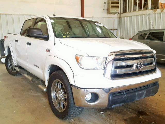 5TFEY5F14DX141694 - 2013 TOYOTA TUNDRA CRE WHITE photo 1