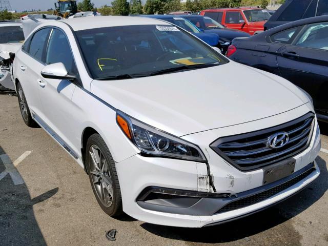 5NPE34AB5HH447393 - 2017 HYUNDAI SONATA SPO WHITE photo 1