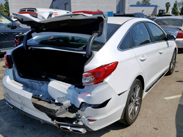 5NPE34AB5HH447393 - 2017 HYUNDAI SONATA SPO WHITE photo 4