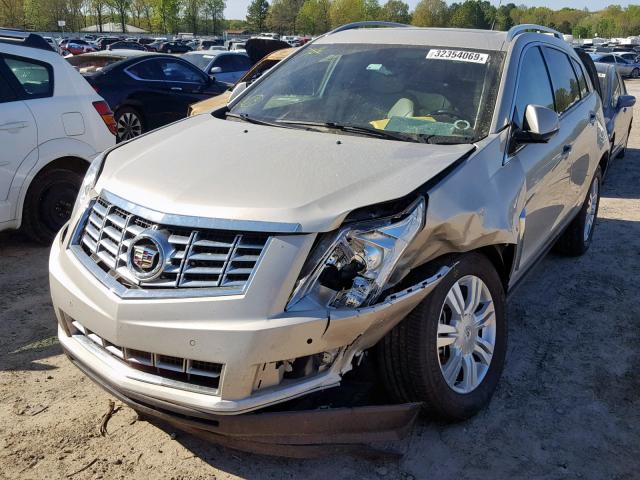 3GYFNBE37ES631512 - 2014 CADILLAC SRX LUXURY GOLD photo 2