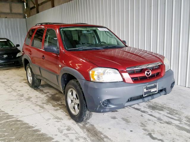 4F2YZ02Z66KM33601 - 2006 MAZDA TRIBUTE I MAROON photo 1