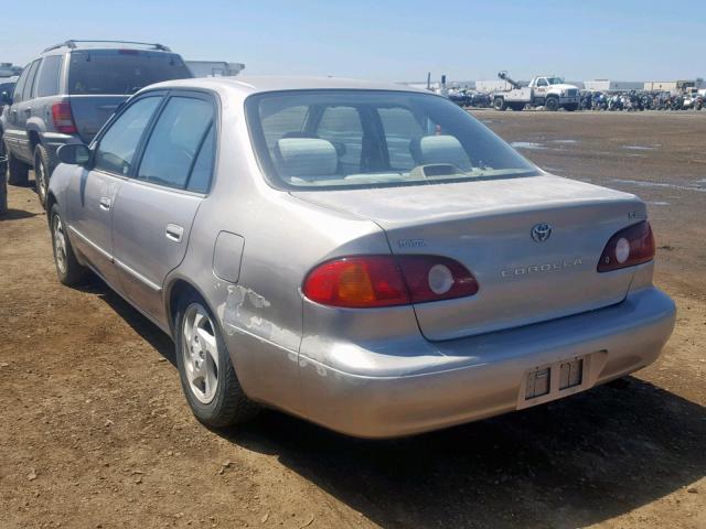 1NXBR12E91Z513332 - 2001 TOYOTA COROLLA CE TAN photo 3