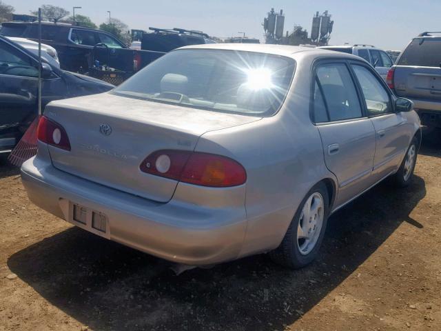 1NXBR12E91Z513332 - 2001 TOYOTA COROLLA CE TAN photo 4