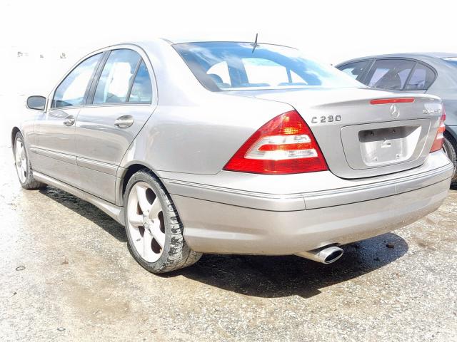 WDBRF40J35F660414 - 2005 MERCEDES-BENZ C 230K SPO SILVER photo 3