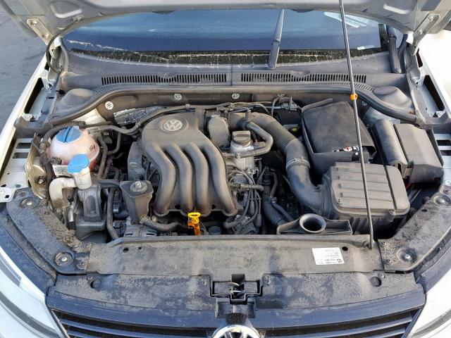 3VW2K7AJ4BM398555 - 2011 VOLKSWAGEN JETTA BASE SILVER photo 7