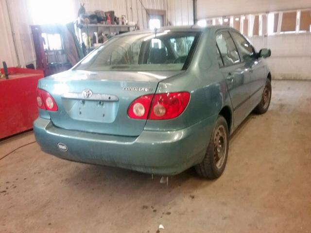 2T1BR32E85C376435 - 2005 TOYOTA COROLLA CE GREEN photo 4