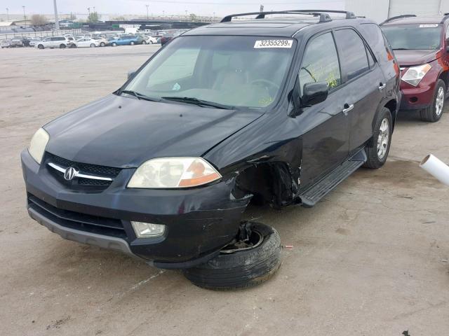 2HNYD186X2H507793 - 2002 ACURA MDX TOURIN BLACK photo 2