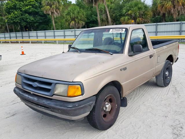 1FTCR10A0VTA52770 - 1997 FORD RANGER GOLD photo 2