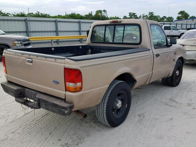 1FTCR10A0VTA52770 - 1997 FORD RANGER GOLD photo 4