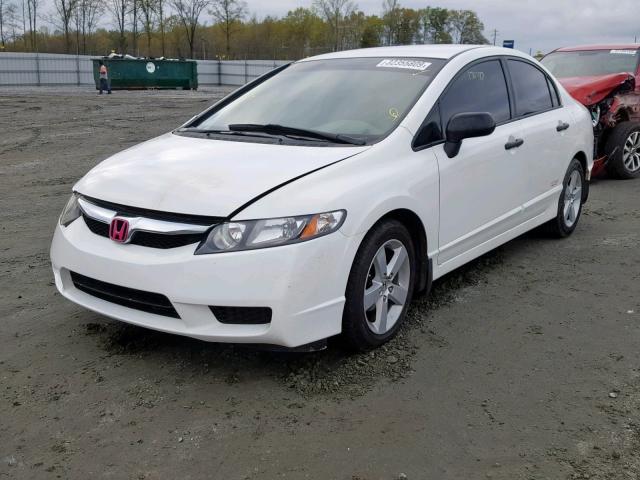 2HGFA1F34AH554932 - 2010 HONDA CIVIC VP WHITE photo 2