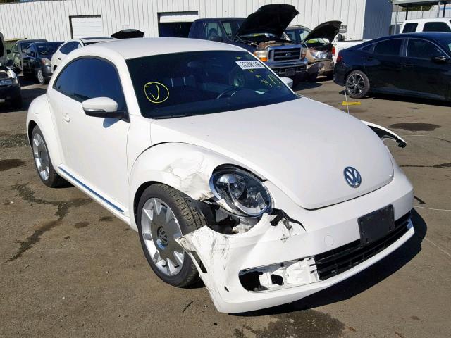 3VWJP7AT0CM656392 - 2012 VOLKSWAGEN BEETLE WHITE photo 1