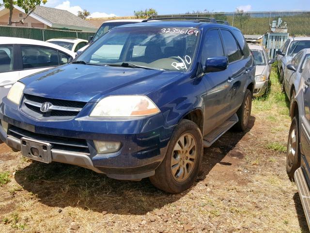 2HNYD18683H510614 - 2003 ACURA MDX TOURIN BLUE photo 2