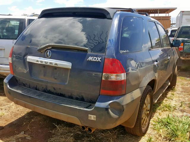 2HNYD18683H510614 - 2003 ACURA MDX TOURIN BLUE photo 4