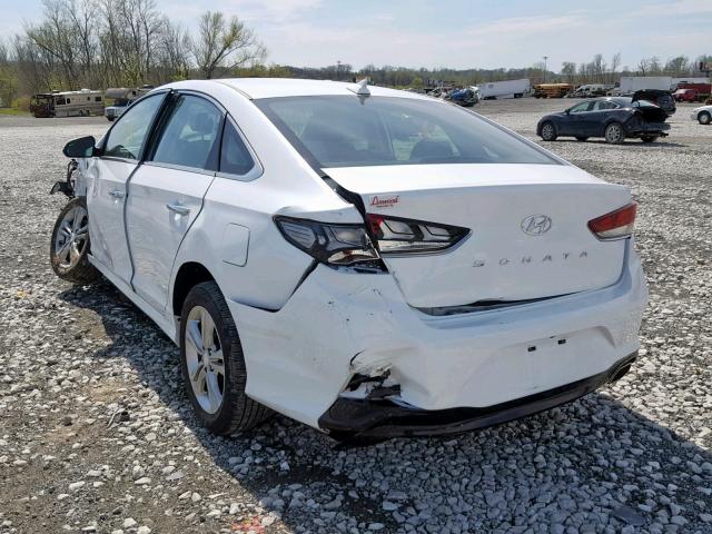 5NPE34AF9JH637996 - 2018 HYUNDAI SONATA SPO WHITE photo 3