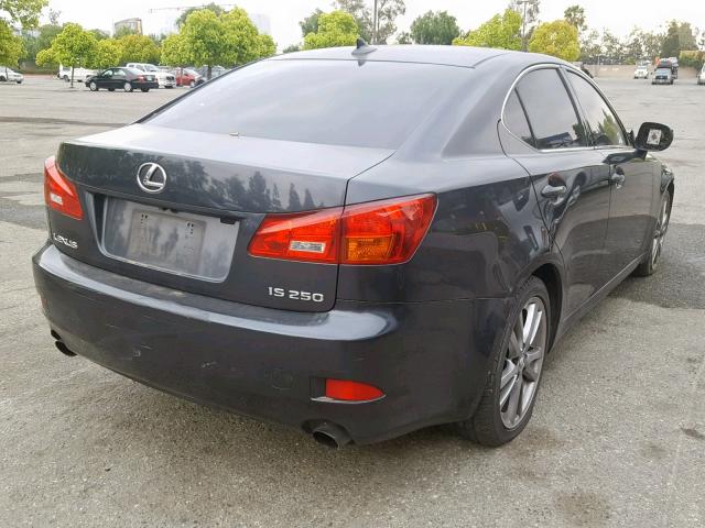 JTHBK262585057444 - 2008 LEXUS IS 250 BLACK photo 4