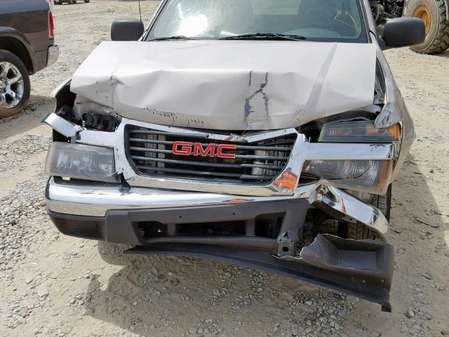 1GTCS196348215416 - 2004 GMC CANYON SILVER photo 9