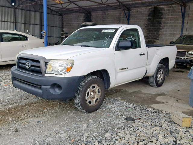 5TENX22N46Z173583 - 2006 TOYOTA TACOMA WHITE photo 2