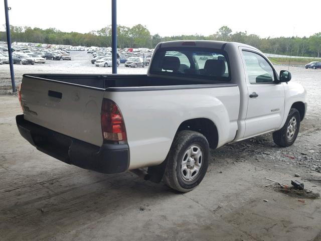 5TENX22N46Z173583 - 2006 TOYOTA TACOMA WHITE photo 4