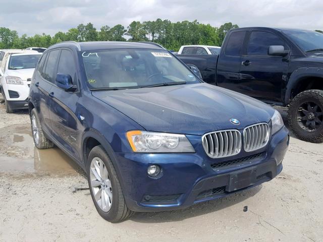 5UXWX9C53D0D04058 - 2013 BMW X3 XDRIVE2 BLUE photo 1