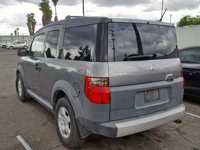 5J6YH28695L026046 - 2005 HONDA ELEMENT EX GRAY photo 3