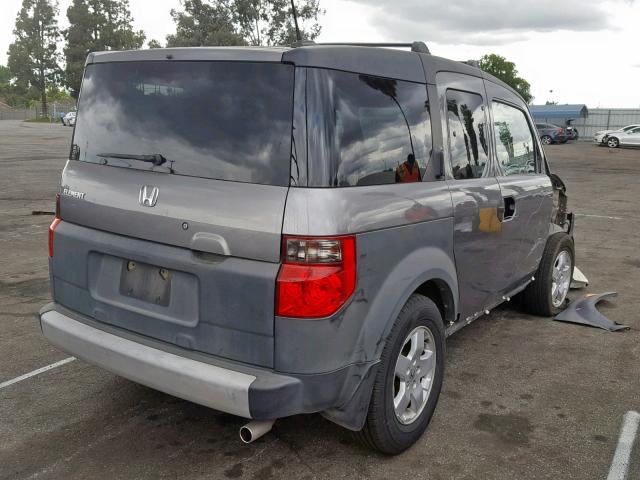 5J6YH28695L026046 - 2005 HONDA ELEMENT EX GRAY photo 4