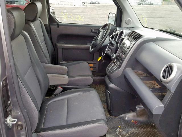 5J6YH28695L026046 - 2005 HONDA ELEMENT EX GRAY photo 5