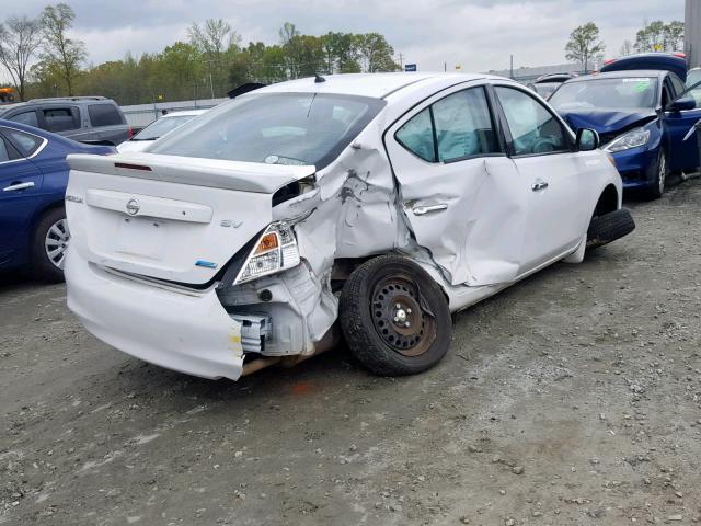 3N1CN7AP0EL837881 - 2014 NISSAN VERSA S WHITE photo 4