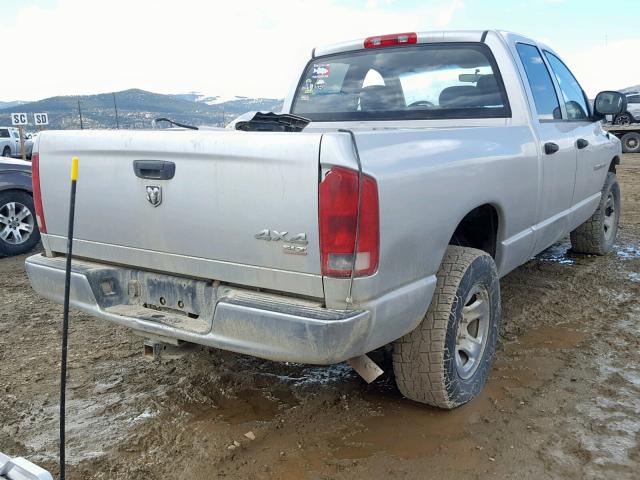 1D7HU18N45J596752 - 2005 DODGE RAM 1500 S SILVER photo 4