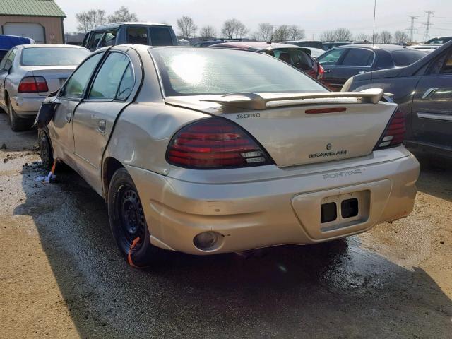 1G2NE52EX5M220814 - 2005 PONTIAC GRAND AM S GOLD photo 3