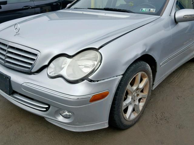 WDBRF92H17F904751 - 2007 MERCEDES-BENZ C 280 4MAT SILVER photo 9