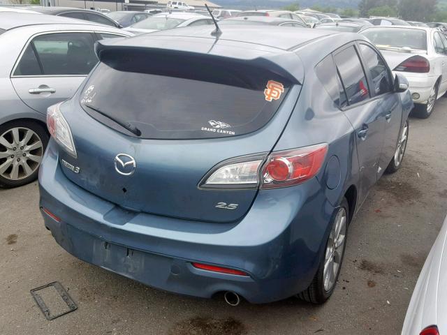 JM1BL1H68A1134992 - 2010 MAZDA 3 S BLUE photo 4