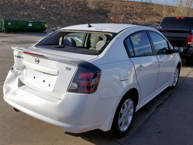 3N1AB6AP2CL708242 - 2012 NISSAN SENTRA 2.0 WHITE photo 4