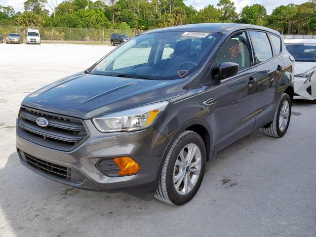 1FMCU0F79HUB36990 - 2017 FORD ESCAPE S GRAY photo 2