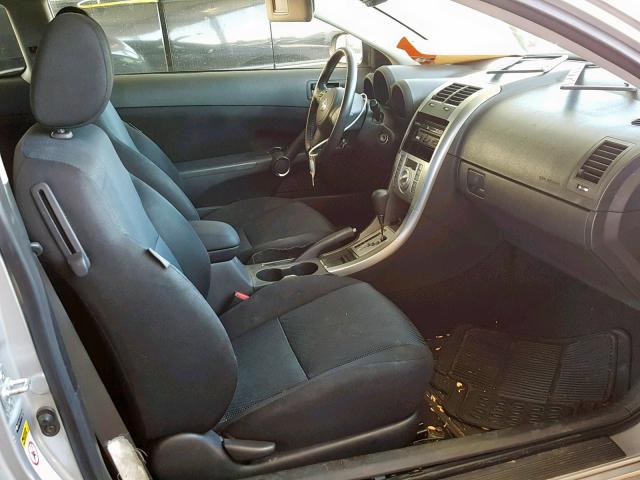 JTKDE167X70152769 - 2007 TOYOTA SCION TC SILVER photo 5